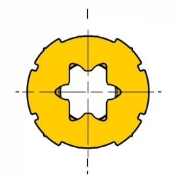 Adaptador Motor TTGO octogonal 60mm