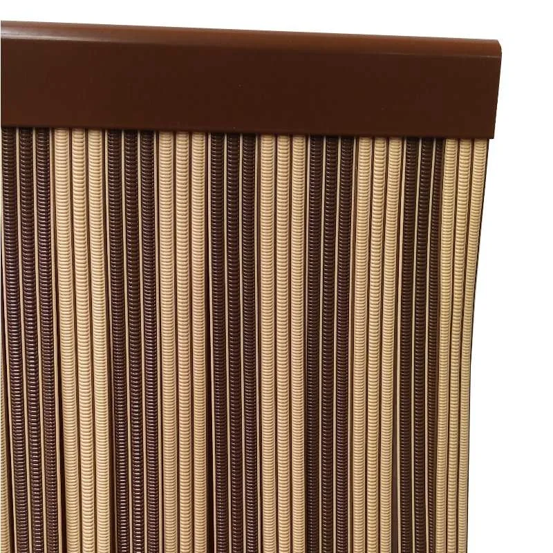 analogía Desagradable Ártico Cortinas para puertas PVC Malta beige-marrón 90 x 210