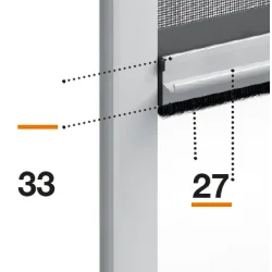 Mosquiteras Enrollables Sistema Antiviento Tonda40