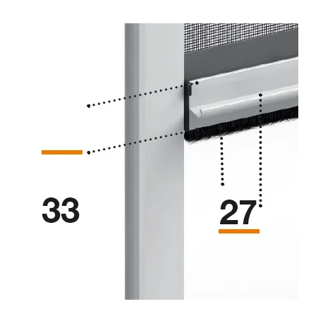 Mosquiteras Enrollables Sistema Antiviento Tonda40