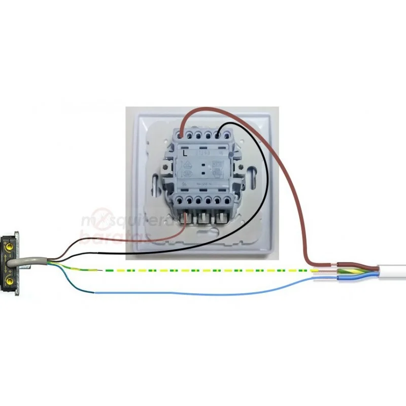 Motor para persiana de 50 kilos, 30Nm, con adaptadores para eje 60mm