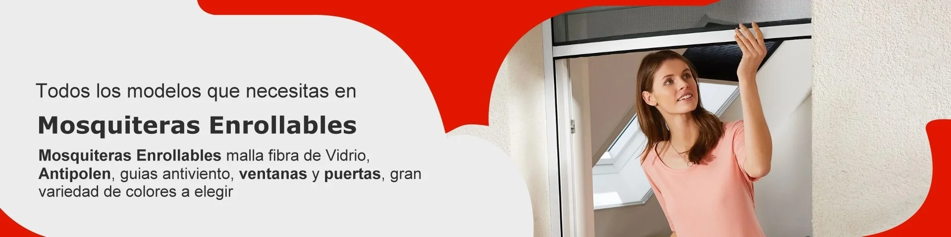 MOSQUITERA ENROLLABLE MALLA FIBRA VIDRIO