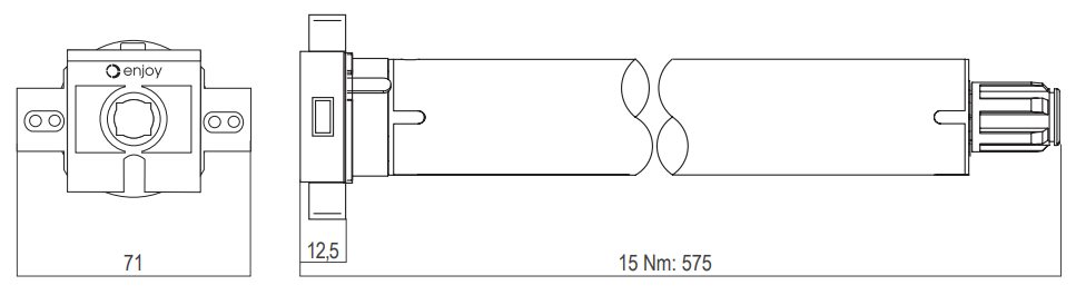 Motor para persiana solar 12v datos técnicos