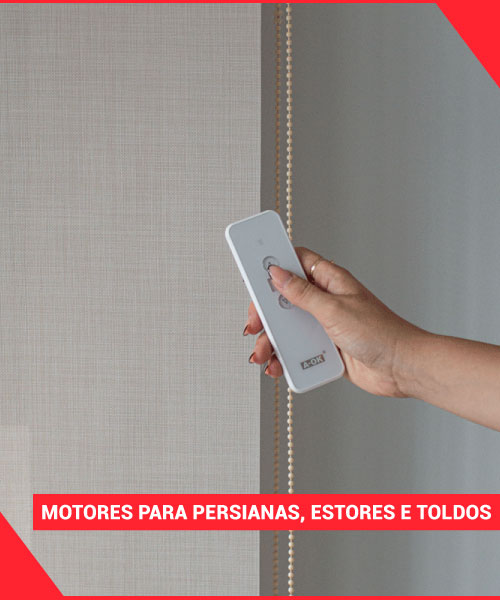 Motores para persianas, estores e toldos