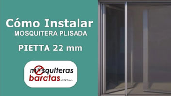 Cómo instalar mosquitera plisada