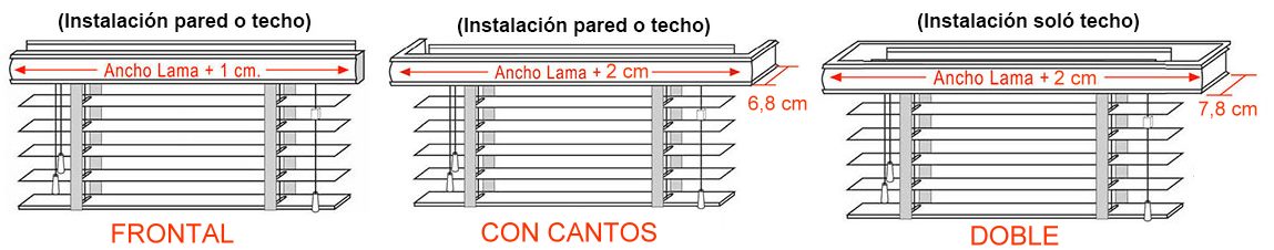 Persiana Veneciana Madera Cenefa