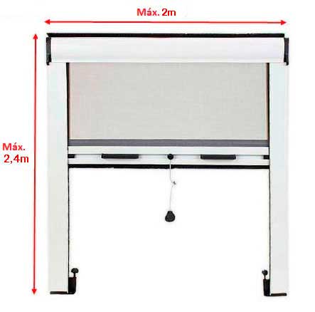 Medidas Totales Mosquiteras Enrollables