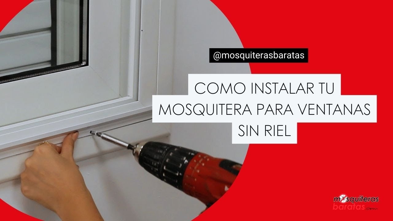 Cómo instalar tu mosquitera corredera para ventanas sin riel