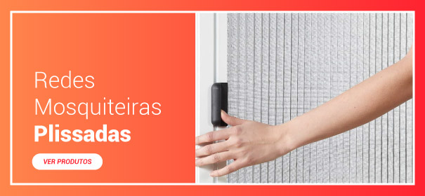 Redes mosquiteiras plissadas