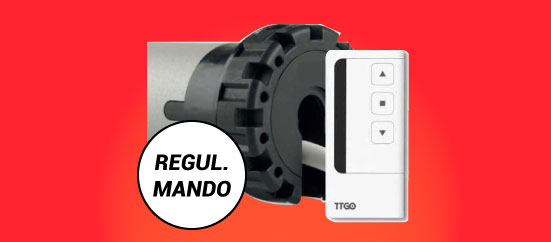 Motor persiana con mando fácil regulación