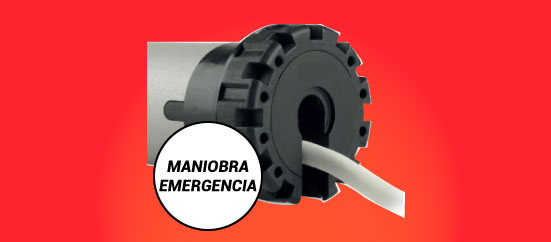 Motores para persianas con maniobra de emergencia