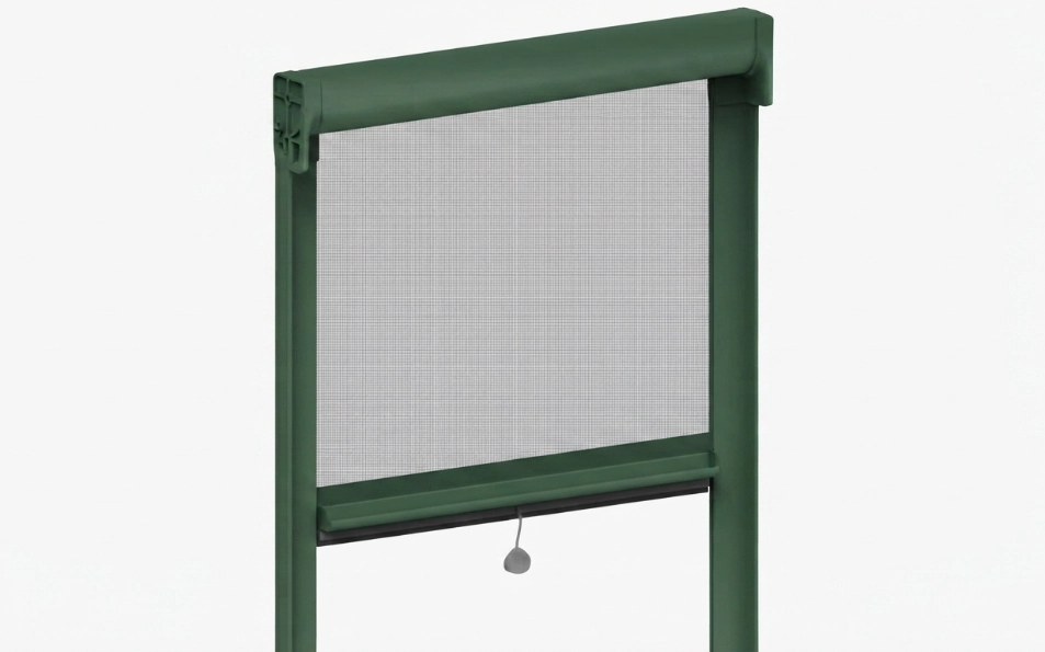 Mosquiteras enrollables antiviento Fast 50 verde Mosquiteras enrollables antiviento Fast 50 en aluminio lacado verde