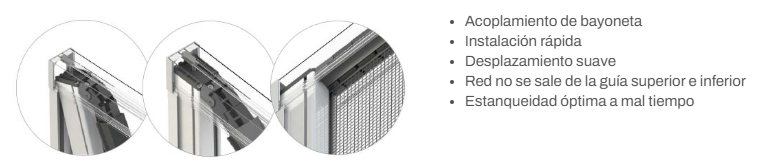 desplazamiento mosquitera enrollables antiviento bora top mv line