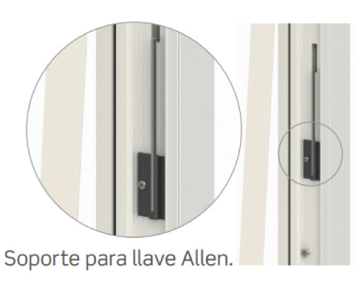 Soporte para llave allen ajuste tensión