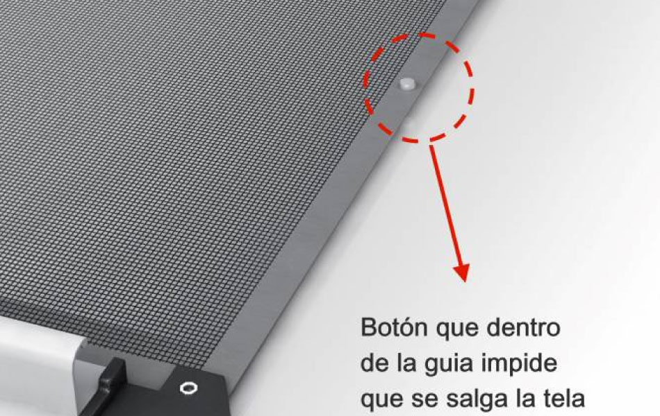 Mosquiteras enrollables antiviento Tonda 40 botón