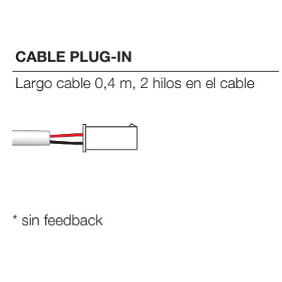 Cable plug-in motor persiana nice placa solar next fit 10 nm