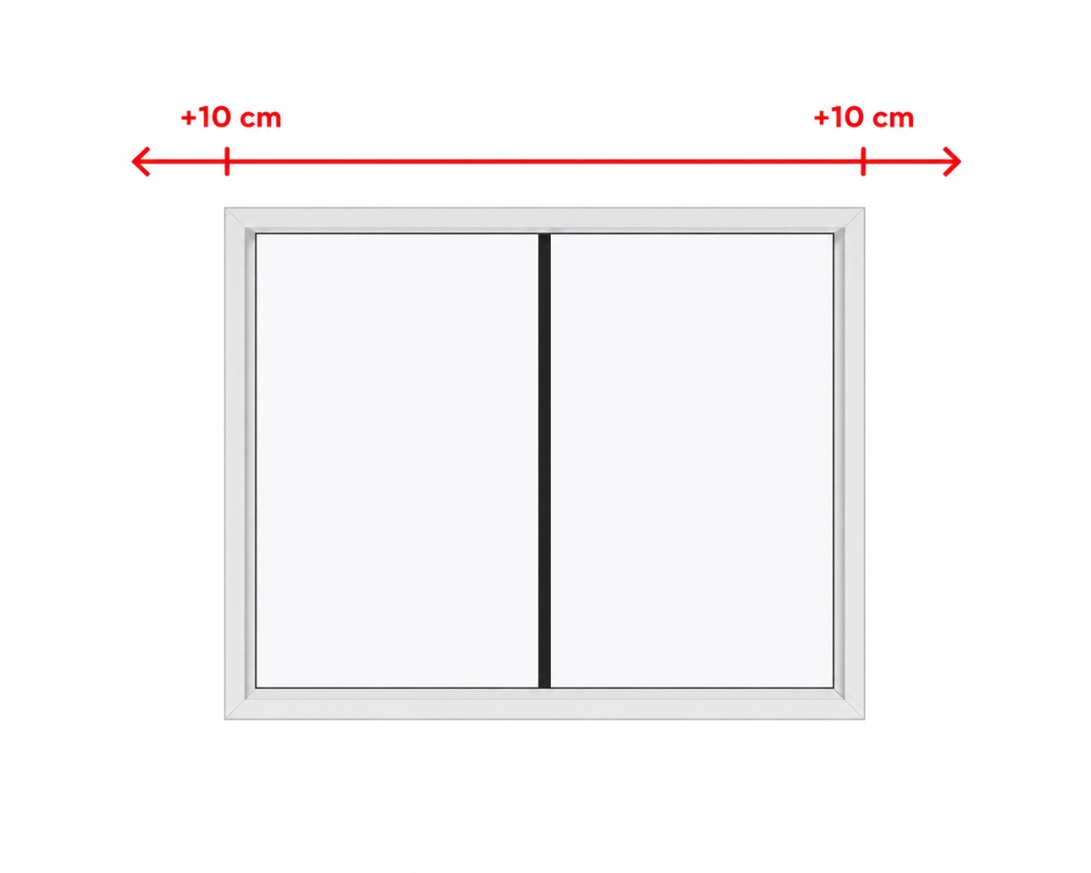 Ventana con espacio a ambos lados