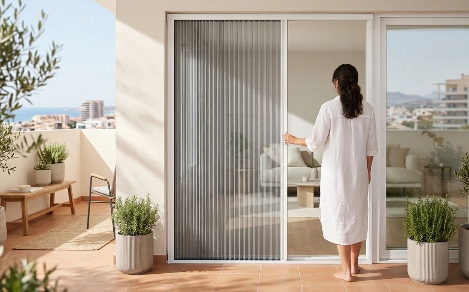 Mosquitera Plisada Royal Plus 22 con cable de acero inoxidable