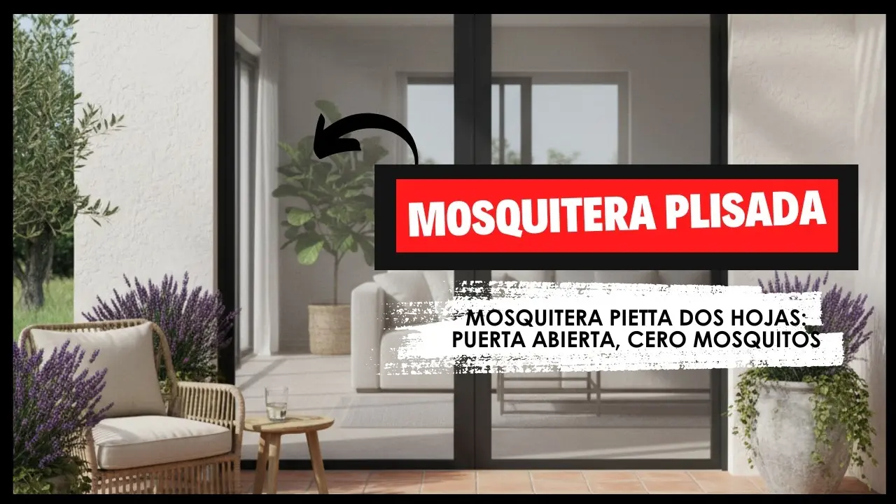 ¿Cómo instalar mosquitera plisada Pietta 22mm 2 hojas paso a paso?