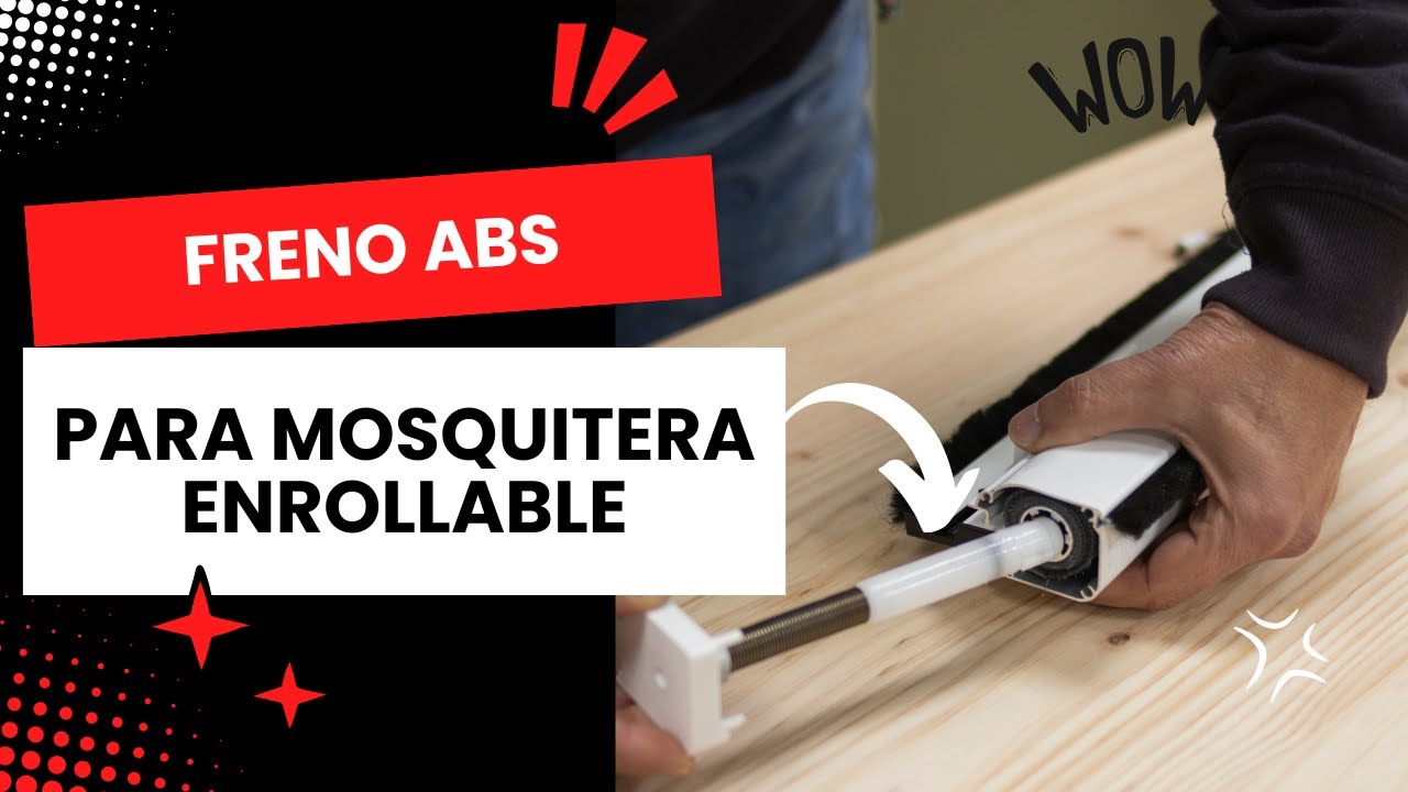 ¿Cómo instalar freno en mosquiteras enrollables?