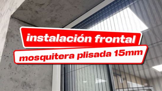 Instala tu Mosquitera Plisada frontal para ventana