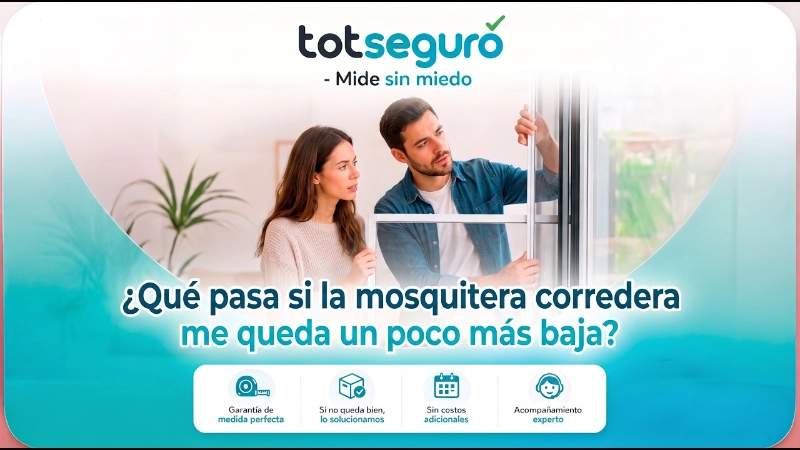 Mosquitera corredera ligeramente más baja: así actúa Totseguro