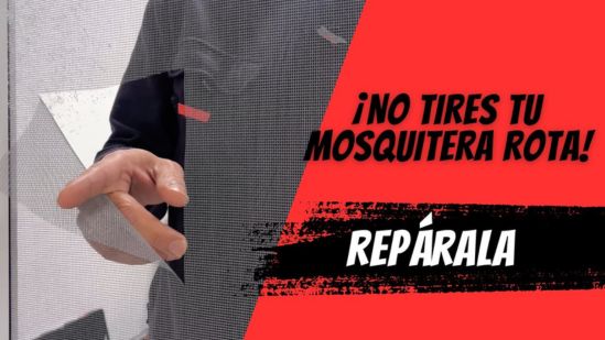 Reparar tela de mosquitera corredera