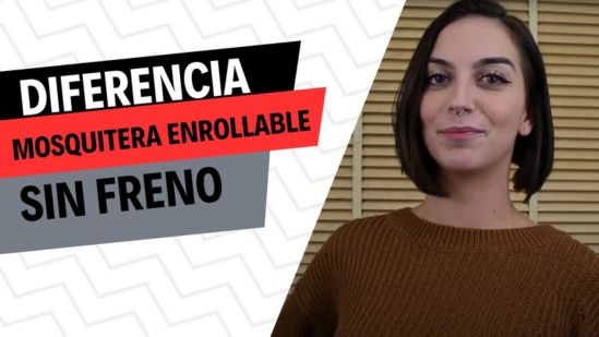 Diferencia de una mosquitera enrollable con y sin freno RDS