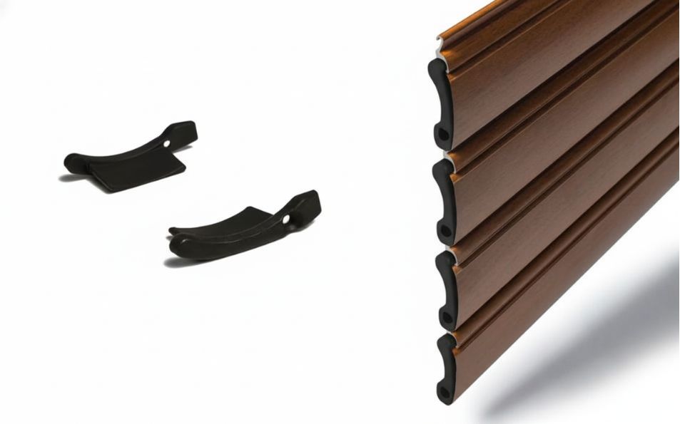 Topos para régua de alumínio curva de 45mm Topos para régua de alumínio curva de 45mm