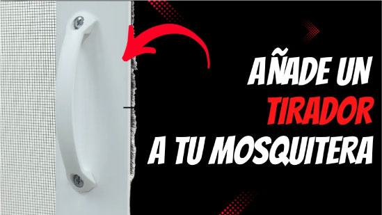 Añade un tirador embutido para tus mosquiteras
