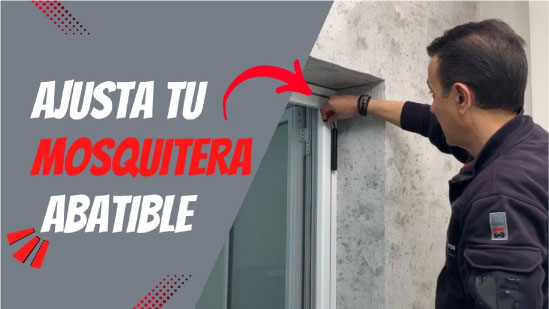 Como ajustar la tensión de la bisagra de la mosquitera abatible modelo America