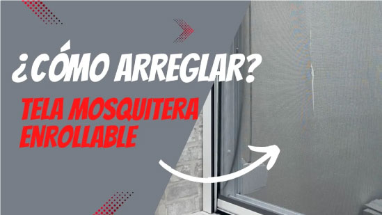 ¿Cómo cambiar tela en mosquiteras enrollables?