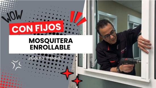 ¿Cómo instalar mosquiteras enrollables en ventanas con fijos?