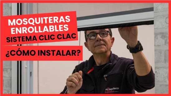 ¿Cómo instalar cierre clic clac en mosquiteras enrollables?