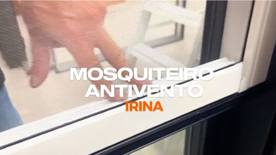 Como instalar redes mosquiteiras enroláveis anti-vento Irina?