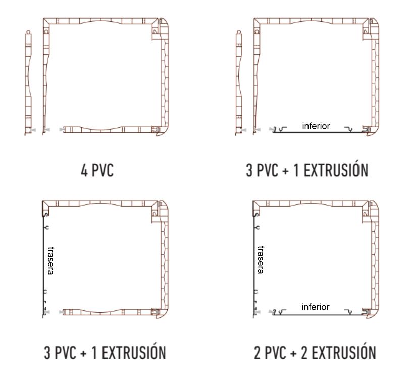 Tapas Extrusión Cajones Persianas de Seguridad