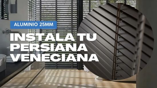 ¿Cómo instalar una Persiana Veneciana de Aluminio?