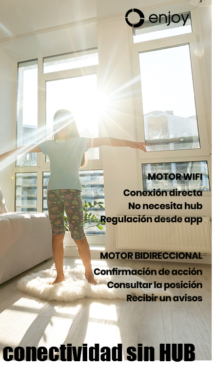 Motor persiana wifi bidireccional Enjoy Motors