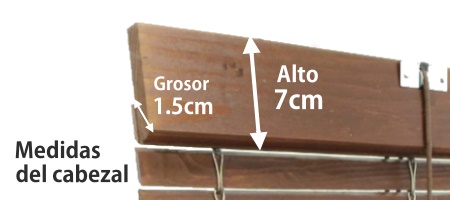 Medidas Cabezal Persiana Alicantina