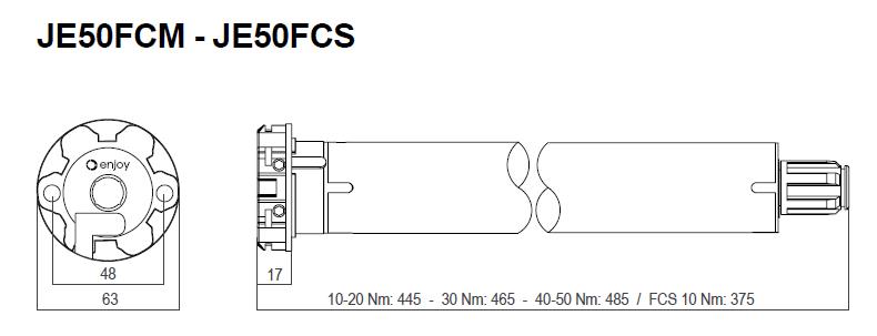 Came Matta 5 - Motor de persiana ultra corto