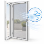 Mosquiteras antiviento para puertas de 1 hoja