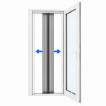 Mosquiteras bilaterales para puertas de 1 hoja