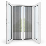Mosquiteras plisadas para puertas de 2 hojas