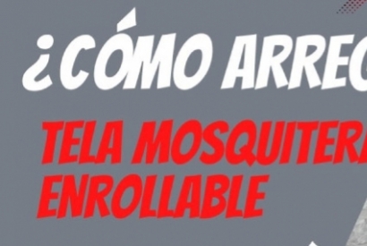 Cómo arreglar una mosquitera enrollable